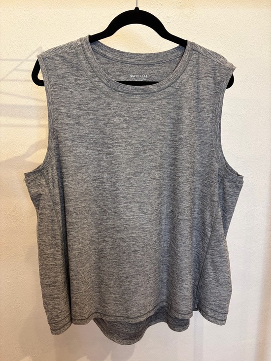 Athleta Tops - Athleta Heather Gray Muscle Tank with Wide Arm Openings